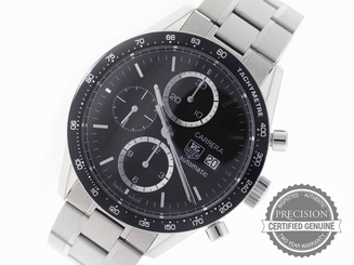 TAG HEUER CARRERA AUTOMATIC CHRONOGRAPH BLACK DIAL 41MM MEN'S CV2010.BA0794 7612533040557