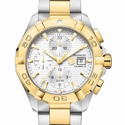 TAG Heuer Aquaracer Steel & G/P 43mm CAY2121.BB0923 - Unworn with Box and Papers