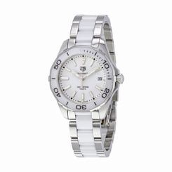 Tag Heuer Aquaracer White Dial Steel and Ceramic Ladies Watch WAY131B.BA0914