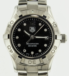 Tag Heuer Aquaracer Diamond Ladies Watch WAF141C.BA0824 Date Analog,Sport Modern