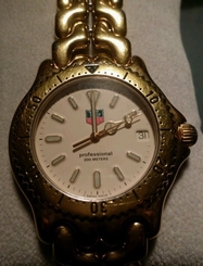 Unisex Tag Heuer Link Sel Gold Watch Creme Dial Sapphire Crystal S94 006 New Bat
