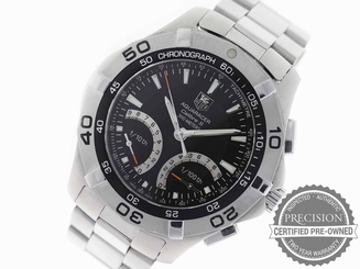 TAG HEUER AQUARACER AUTOMATIC CHRONOGRAPH CALIBER S BLACK DIAL CAF7010.BA0815 760643117588