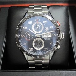 TAG HEUER MEN'S CARRERA 43MM STEEL BRACELET AUTOMATIC WATCH CV2A1R.BA0799