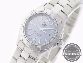 TAG HEUER AQUARACER 2000 LADIES' QUARTZ BLUE MOP DIAL DIVER WAF1417.BA0823