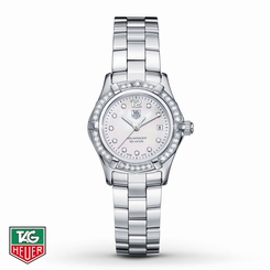 TAG HEUER AQUARACER DIAMOND DIAL & BEZEL MOTHER OF PEARL SILVER WATCH $5,950