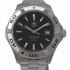 Pre-Owned Tag Heuer Aquaracer Caliber 5 SS Men's Automatic Wristwatch WAP2010,MR