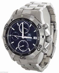 Tag Heuer Men's 300M Aquaracer Automatic Chronograph Black Dial Watch CAF2112