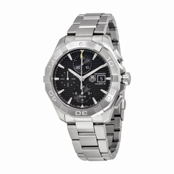 Tag Heuer Aquaracer Chronograph Automatic Black Dial Stainless Steel Mens Watch