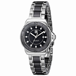 Tag Heuer WAH1314.BA0867 Womens Black Dial Analog Quartz Watch