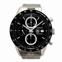Pre-Owned TAG HEUER Carrera Automatic Black Men's Wristwatch CV2010.BA0794, ML 7612533040557