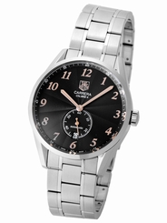 Pre-owned TAG HEUER WAS2114.BA0732 Calibre 6 SS Black Dial Mens Wristwatch, PD