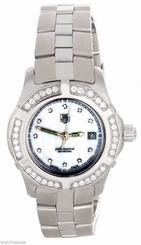 Tag Heuer Ladies Professional MOP Diamond Dial Stainlees Steel Watch WN131J