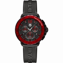 Tag Heuer CAU1117.FT6024 Mens Black Dial Analog Quartz Watch with Rubber Strap 640522175673