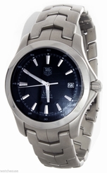 Tag Heuer Men's Link Automatic Blue Dial Stainless Steel Swiss Watch WJF2112