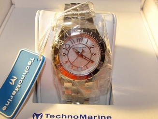 TECHNOMARINE Women's Steel Swiss Quartz Pearl Face Watch 713002 over 70% off