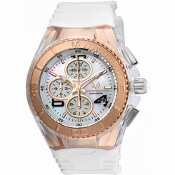 TECHNOMARINE WOMEN'S CRUISE 40MM WHITE SILICONE BAND QUARTZ WATCH TM-115310
