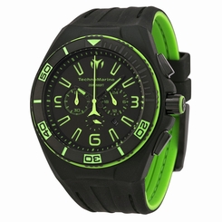 New Mens Technomarine Night Vision 112002 Black Green Military Sport Watch