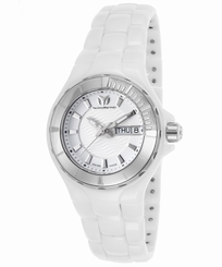 TechnoMarine TE-110022C Women's Cruise White Ceramic and Dial Stainless Steel