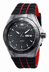 Technomarine Men's TM-115184 Cruise Locker Black Dial Swiss Watch/Free Strap