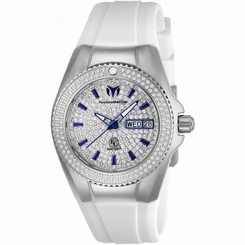 TECHNOMARINE WOMEN'S EVA LONGORIA 34MM SILICONE BAND QUARTZ WATCH TM-416039