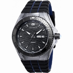 TECHNOMARINE MEN'S CRUISE 45MM SILICONE BAND STEEL CASE QUARTZ WATCH TM-115183