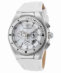 TechnoMarine TM-215033 Women's Manta Ray Chrono White Genuine Leather Mother