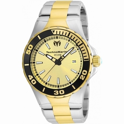 TECHNOMARINE MEN'S MANTA 44MM TWO TONE STEEL BRACELET QUARTZ WATCH TM-215059