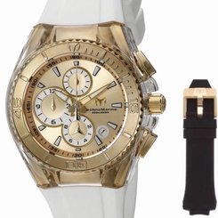 TM115311 Technomarine TM-115311 Unisex Cruise Star 40mm Gold Dial Watch + Bonus