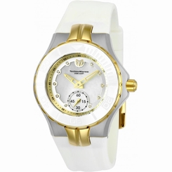 TECHNOMARINE WOMEN'S CRUISE DIAMOND 35MM SILICONE BAND QUARTZ WATCH TM-115399