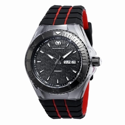 TECHNOMARINE MEN'S TECHNOMARINE RED SILICONE BAND SWISS QUARTZ WATCH 115184