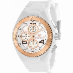 TECHNOMARINE WOMEN'S CRUISE 40MM WHITE SILICONE BAND QUARTZ WATCH TM-115295