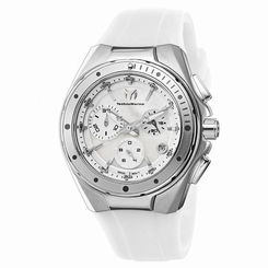 TechnoMarine Unisex 110005 Cruise Steel Chronograph White MOP Dial Watch