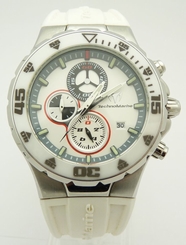 TECHNOMARINE JUBILEE WHITE WATCH GREAT CONDITION CHRONOGRAPH