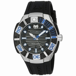 Technomarine Men's 'Black Reef' Swiss Quartz Stainless Steel Casual Watch (Model