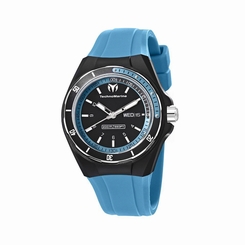 TechnoMarine Unisex 110014 Cruise Sport 3 Hands Black and Blue Dial Watch