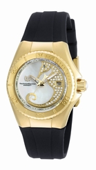 Fake AAA  Ladies TechnoMarine Cruise Black Silicone Band SeaHorse MOP Dial Watch TM-115207 Watch