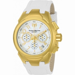 TECHNOMARINE WOMEN'S SEA DREAM 42MM WHITE LEATHER BAND QUARTZ WATCH TM-715032