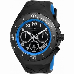 TECHNOMARINE MEN'S MANTA 48MM SILICONE BAND STEEL CASE QUARTZ WATCH TM-215071