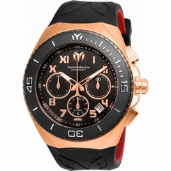 TECHNOMARINE MEN'S MANTA 48MM SILICONE BAND STEEL CASE QUARTZ WATCH TM-215064