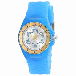TECHNOMARINE WOMEN'S TECHNOMARINE BLUE SILICONE BAND SWISS QUARTZ WATCH 115130