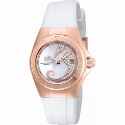 TECHNOMARINE WOMEN'S CRUISE 30MM WHITE SILICONE BAND QUARTZ WATCH TM-115208