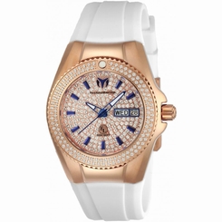 TECHNOMARINE WOMEN'S EVA LONGORIA 34MM SILICONE BAND QUARTZ WATCH TM-416041