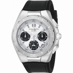 TECHNOMARINE MEN'S CRUISE 45MM LEATHER BAND STEEL CASE QUARTZ WATCH TM-115345