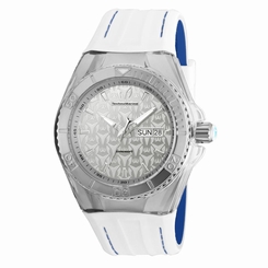 TECHNOMARINE MEN'S TECHNOMARINE WHITE SILICONE BAND SWISS QUARTZ WATCH 115151