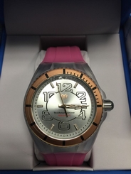 Technomarine TM-115145 Unisex JellyFish Rose Gold & Pink Strap Swiss Watch