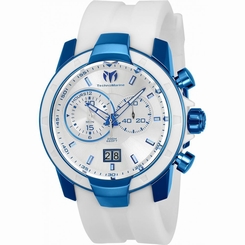 TECHNOMARINE MEN'S UF6 45MM SILICONE BAND STEEL CASE QUARTZ WATCH TM-615009