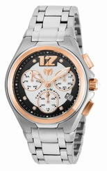 Technomarine Men's TM-215011 Manta Neo Classic Quartz Black, Silver Dial Watch