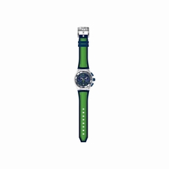 TECHNOMARINE UNISEX 40MM SILICONE BAND STEEL CASE SWISS QUARTZ WATCH 115019