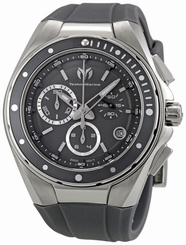 TECHNOMARINE SPORT CHRONOGRAPH DATE GRAY & BLACK STRAPS MEN'S WATCH 110008 NEW 7640133232027