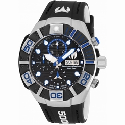 TECHNOMARINE MEN'S REEF 45MM BLACK SILICONE BAND AUTOMATIC WATCH TM-515021